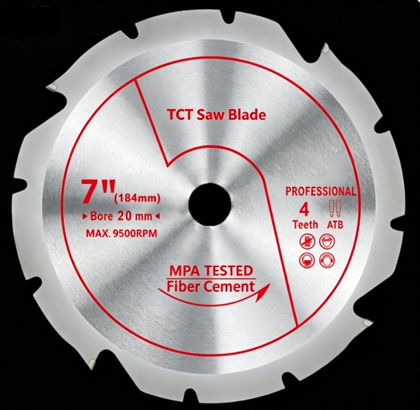 TCT Saw Blades for Power Tools Fiber Cement Cutting